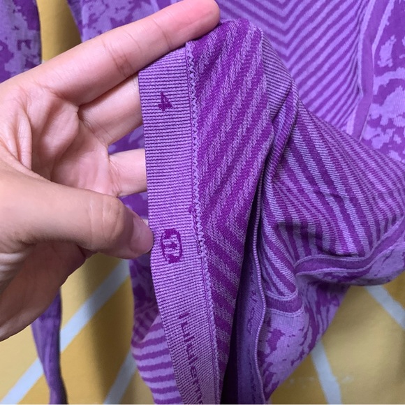 Lululemon Swiftly Tech Long Sleeve Crew Heathered Tender Violet  Size 4 - Picture 8 of 9